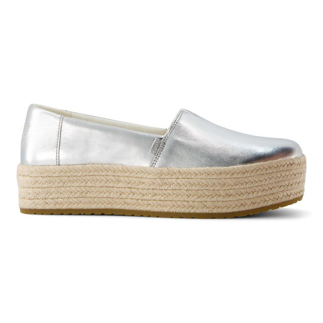 TOMS Womens Valencia Shoe Silver
