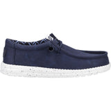 HEYDUDE Mens Wally Canvas Shoe Navy
