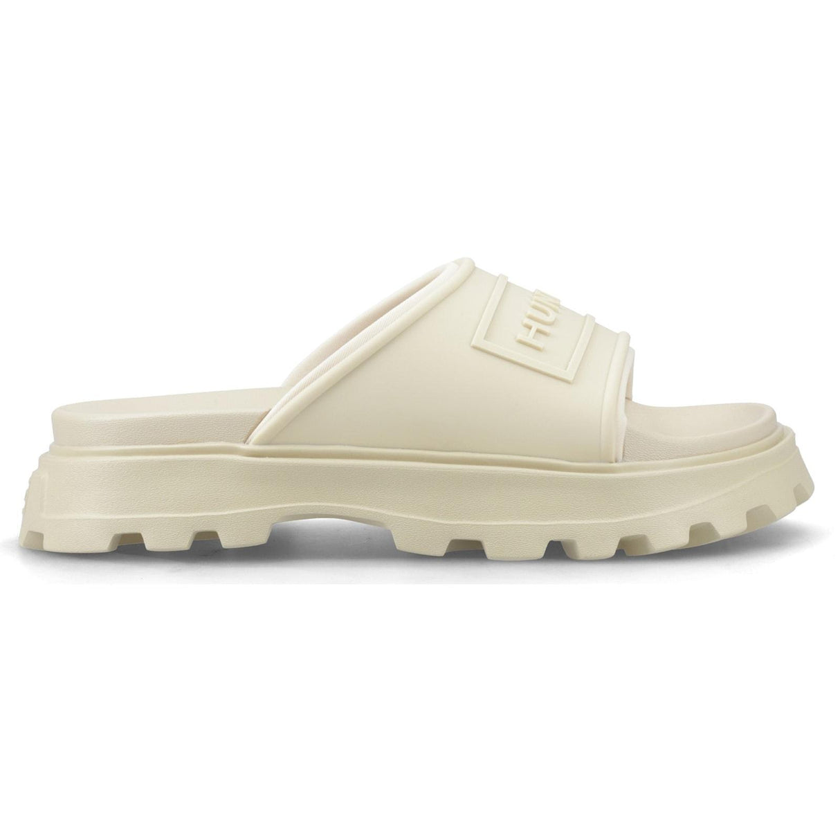 Hunter Womens Moulded Stacked Slider Gravel