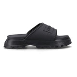 Hunter Womens Moulded Stacked Slider Black