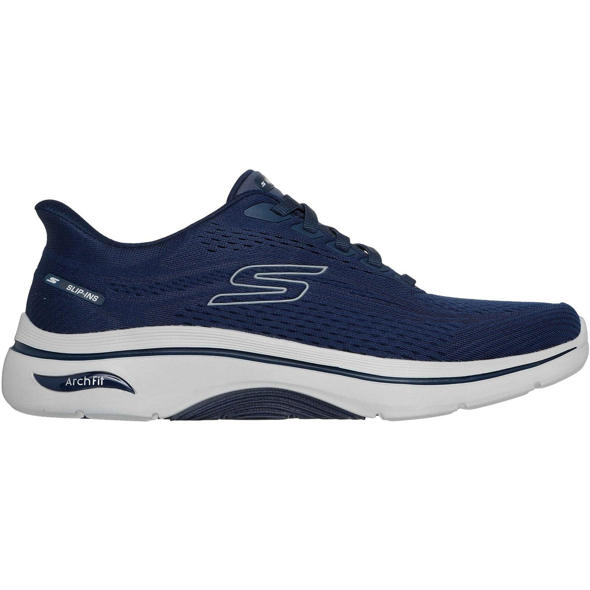 Skechers Mens GO WALK Arch Fit 2.0 Percy Trainer Navy/Grey