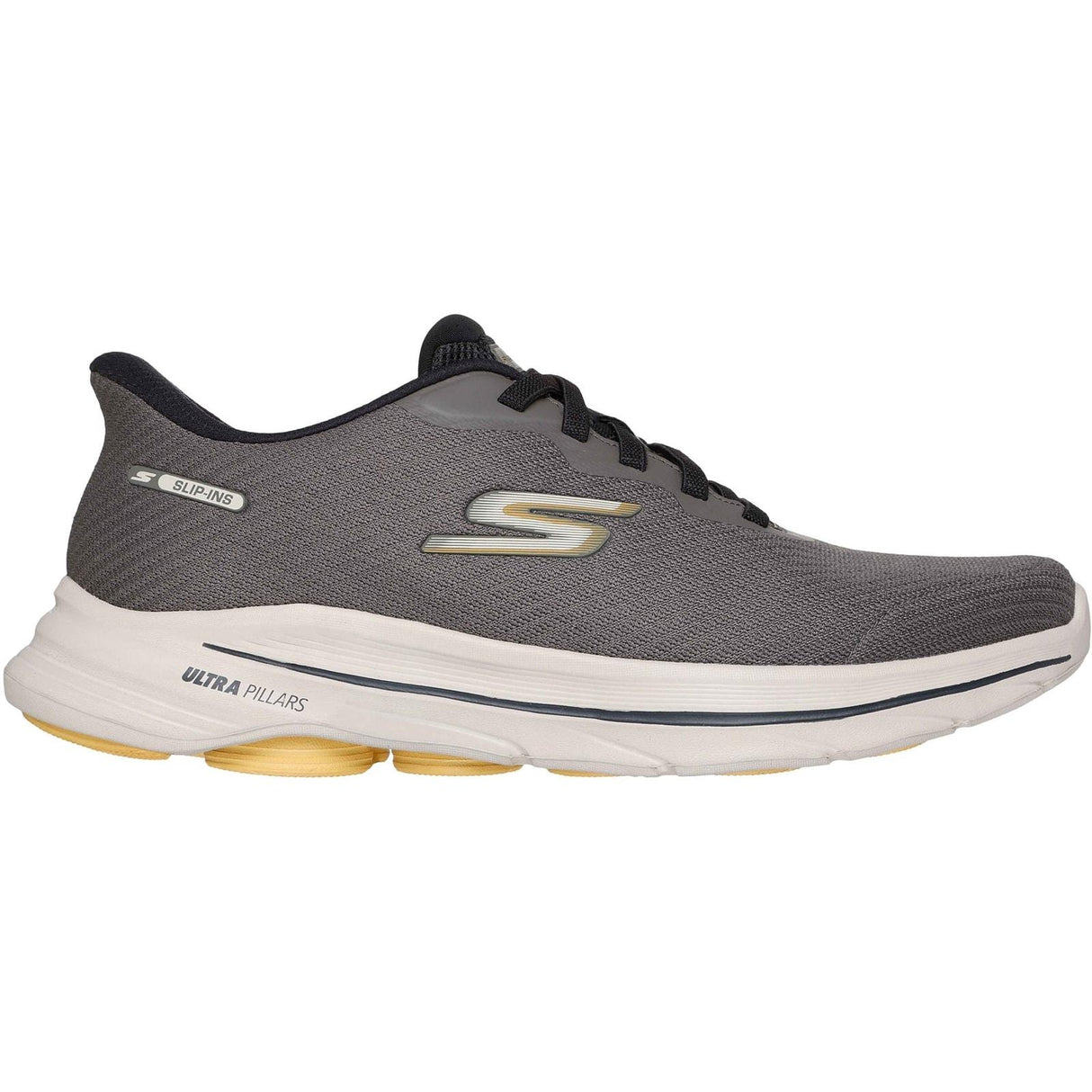 Skechers Mens GO WALK 8 Pate Trainer Taupe
