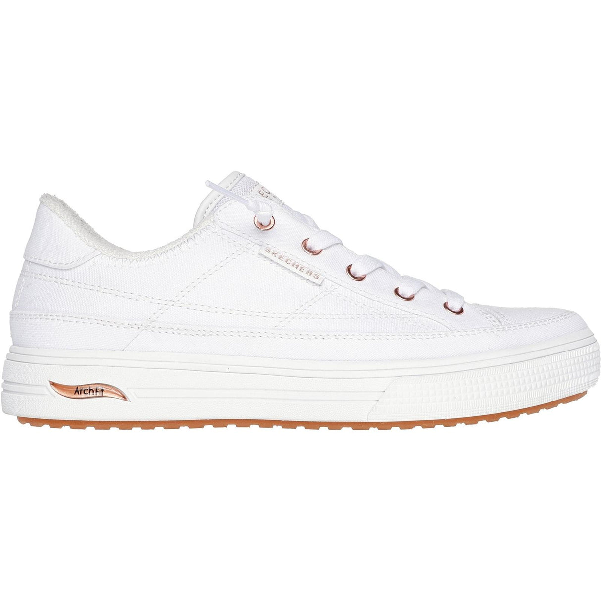 Skechers Womens Arch Fit Arcade - Meet Ya There Trainers White