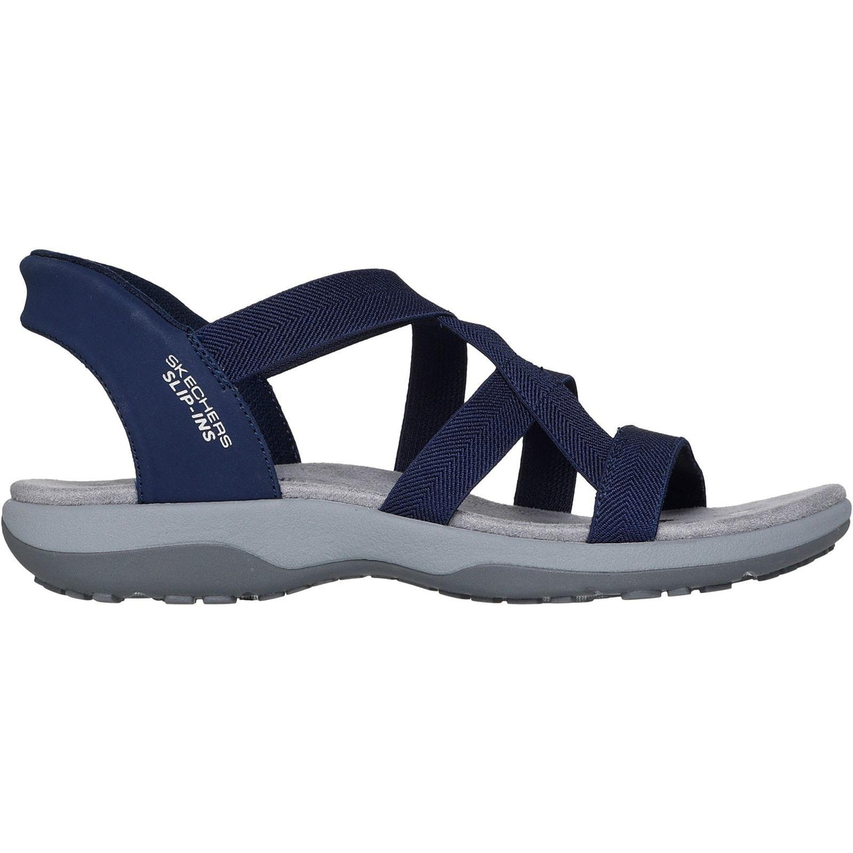 Skechers Womens Reggae Slim Stretch Flex Sandal Navy