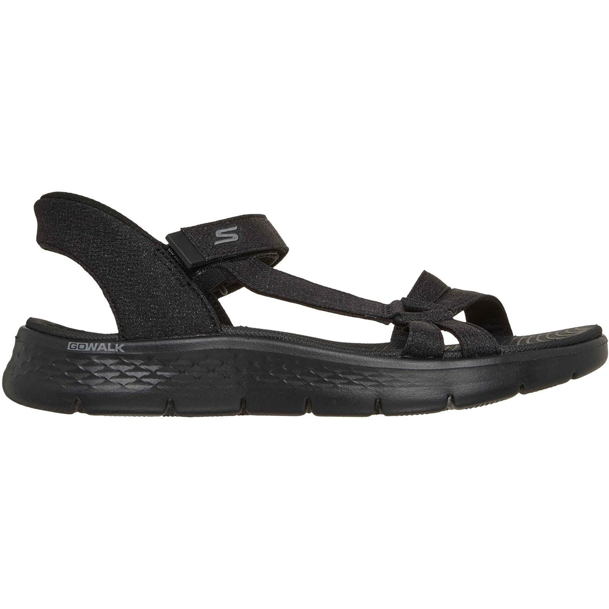 Skechers Womens GO WALK Flex Illuminate Sandal Black