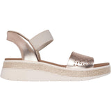 Skechers Womens BOBS Sun Ray Sandal Rose Gold