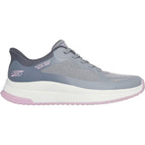 Skechers Womens BOBS Squad 4 Staple Look Trainer Grey/Multi