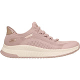 Skechers Womens BOBS Sport Squad 4 Dire Step Trainer Blush