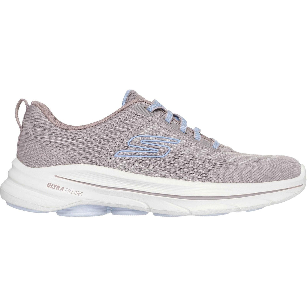 Skechers Womens GO WALK 8 Britt Trainer Taupe/Blue