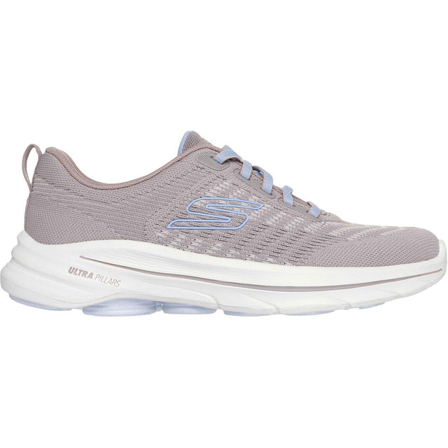 Skechers Womens GO WALK 8 Britt Trainer Taupe/Blue