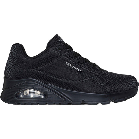 Skechers Womens UNO - Shiny Scale Trainers Black
