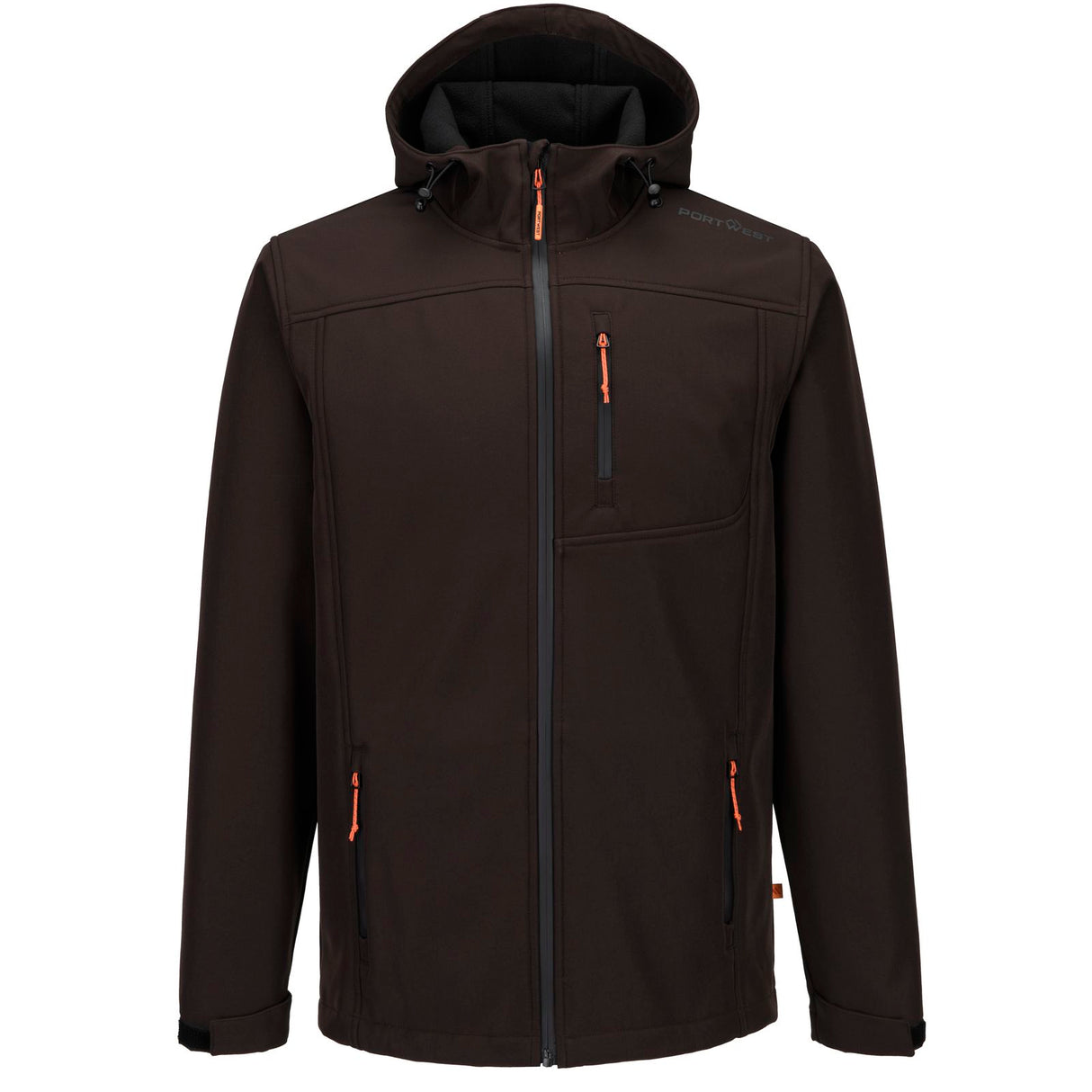 Portwest Portrush Mens Softshell Jacket Black Coffee