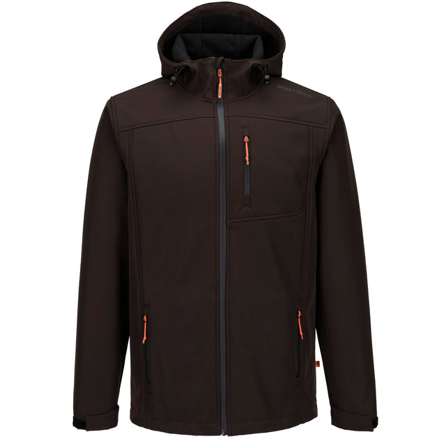 Portwest Portrush Mens Softshell Jacket Black Coffee