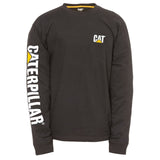 Caterpillar Mens Trademark Banner Long Sleeve T-Shirt Black