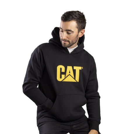 Caterpillar Mens Trademark Hooded Sweatshirt Black