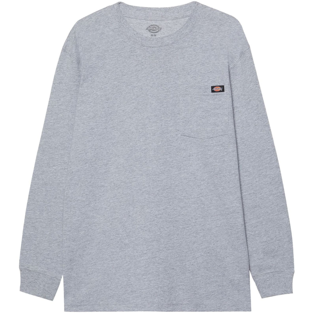 Dickies Mens Pocket Tee Long Sleeve Heather Grey