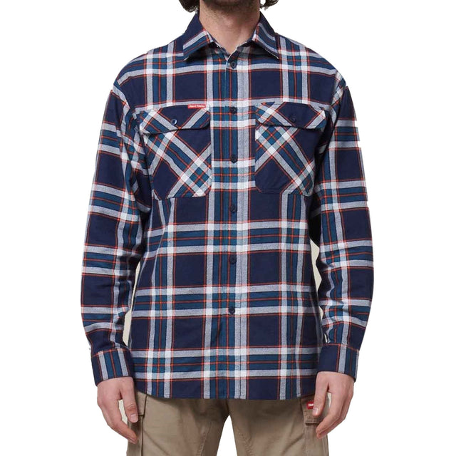 Hard Yakka Mens Core Flannel Shirt Navy