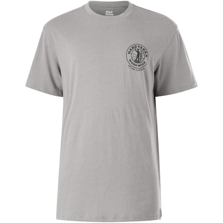 Hard Yakka Mens Heritage Icon Short Sleeve Tee Grey