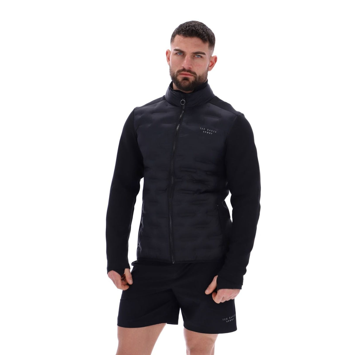 Ted Baker Sport Mens CONNOR Training Quilted Insulated Jacket Black