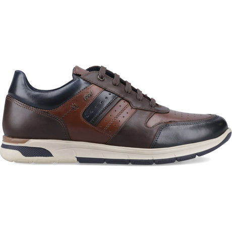 Pod Mens Arrow Casual Shoe Navy/Tan