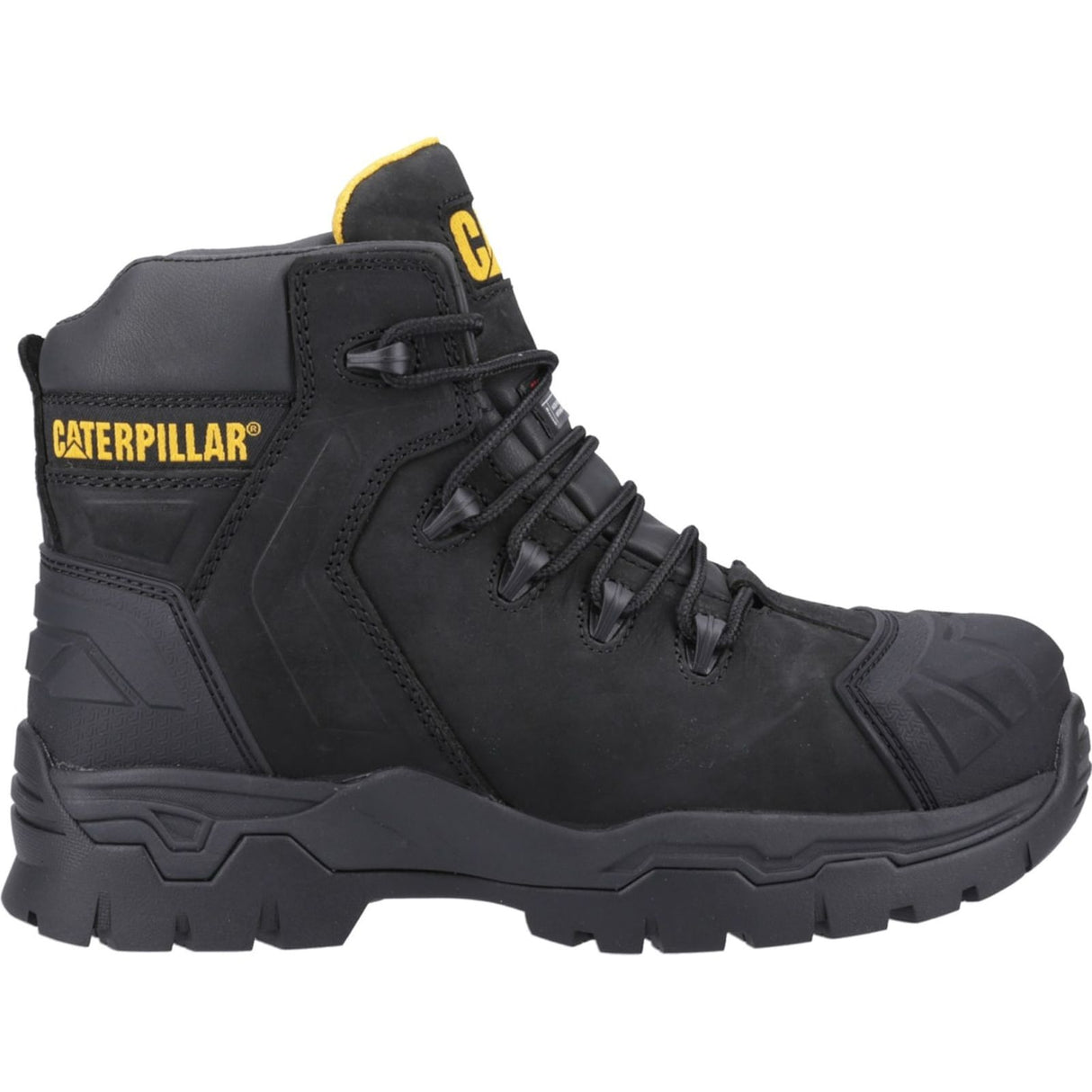 Caterpillar Mens Everett S3 WP Safety Boot Black