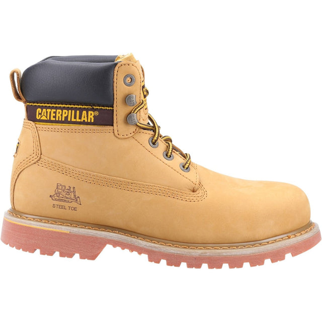 Caterpillar Mens Holton Safety Boot Honey