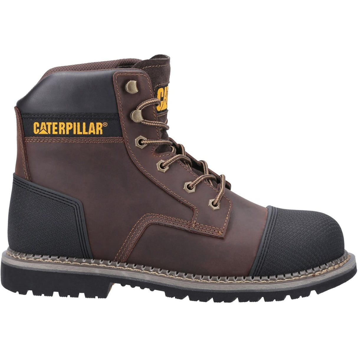 Caterpillar Mens Powerplant S3 Safety Boot Brown