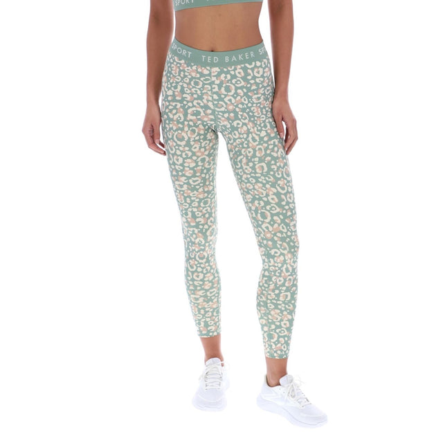 Ted Baker Sport Womens APPLE Essentials Printed Leggings Light Green