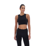 Ted Baker Sport Womens ARIA Ruffle Yoga Bra Black