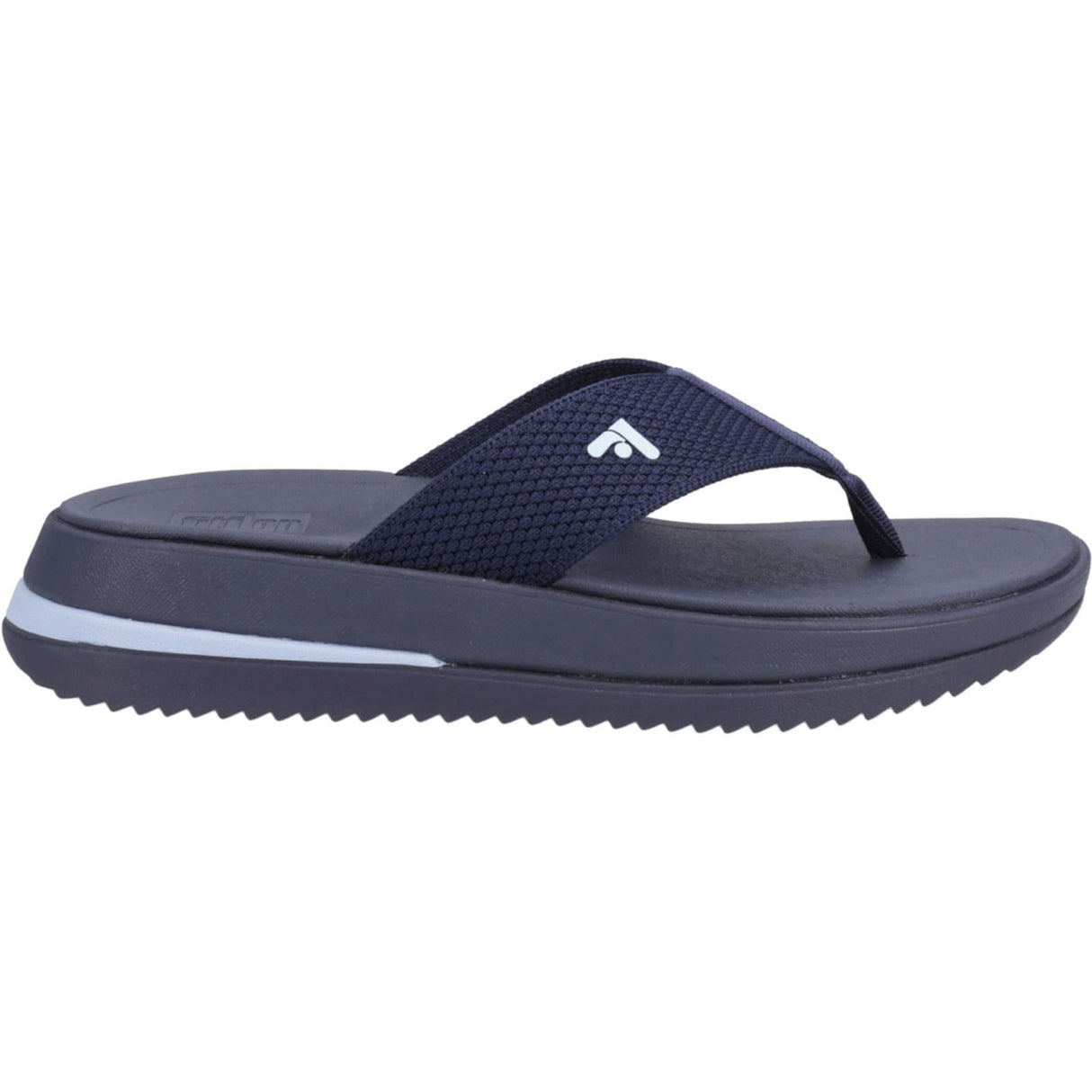 Fitflop Womens Surff Two-tone Toe Post Sandals Midnight Navy