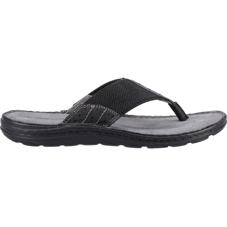 Hush Puppies Mens Alan Toepost Sandal Black