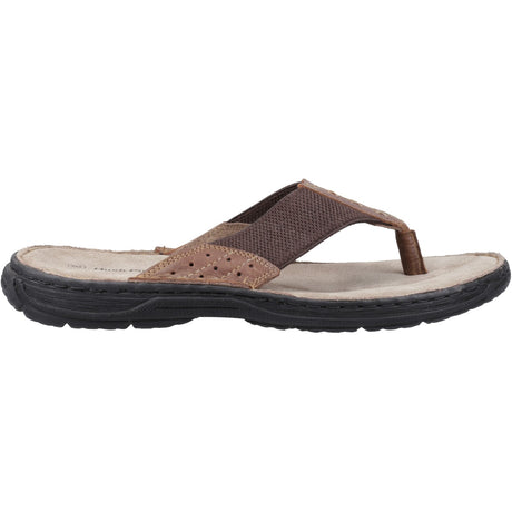 Hush Puppies Mens Alan Toepost Sandal Tan