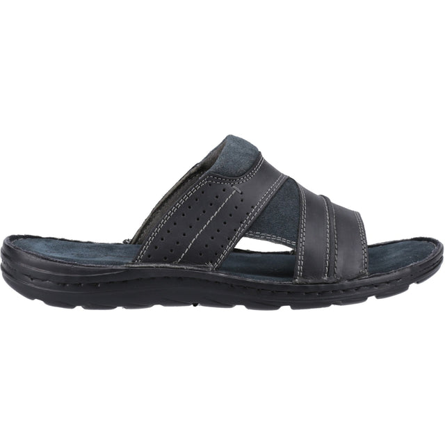 Hush Puppies Mens Archer Mule Sandal Black