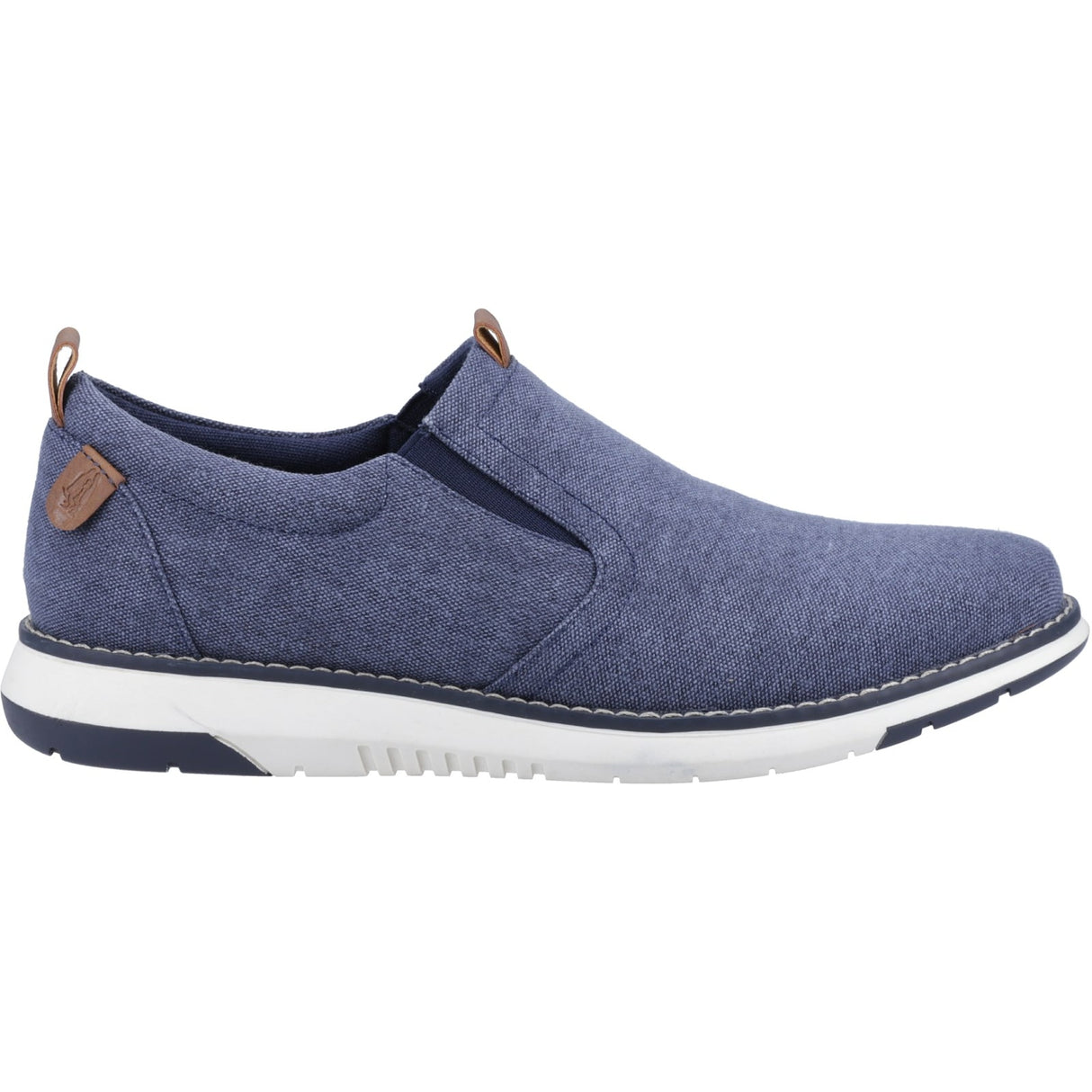 Hush Puppies Mens Benny Slip On Shoe Navy