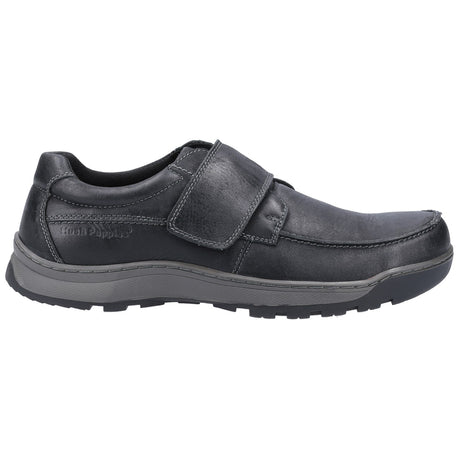 Hush Puppies Mens Casper Touch Fastening Shoes Black