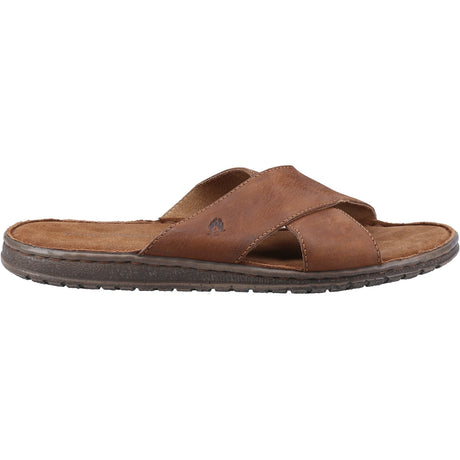 Hush Puppies Mens Nile Cross Over Sandal Brown
