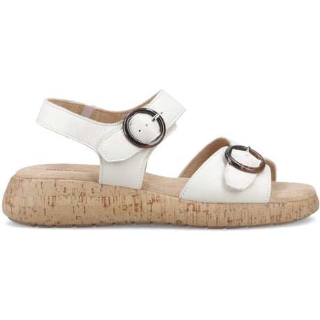 Hush Puppies Womens Alison Buckle Sandal Cream