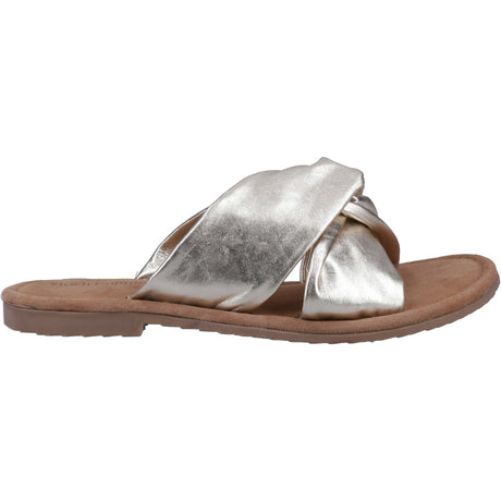 Hush Puppies Womens Amy Wide Fit Sandal Gold