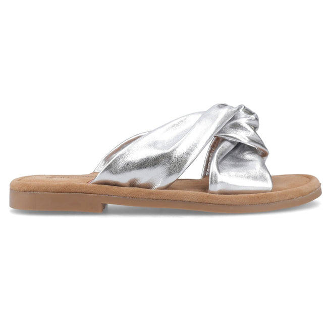 Hush Puppies Womens Amy Wide Fit Sandal Silver