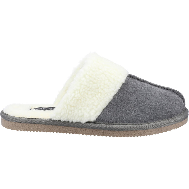 Hush Puppies Womens Arianna Mule Slippers Grey