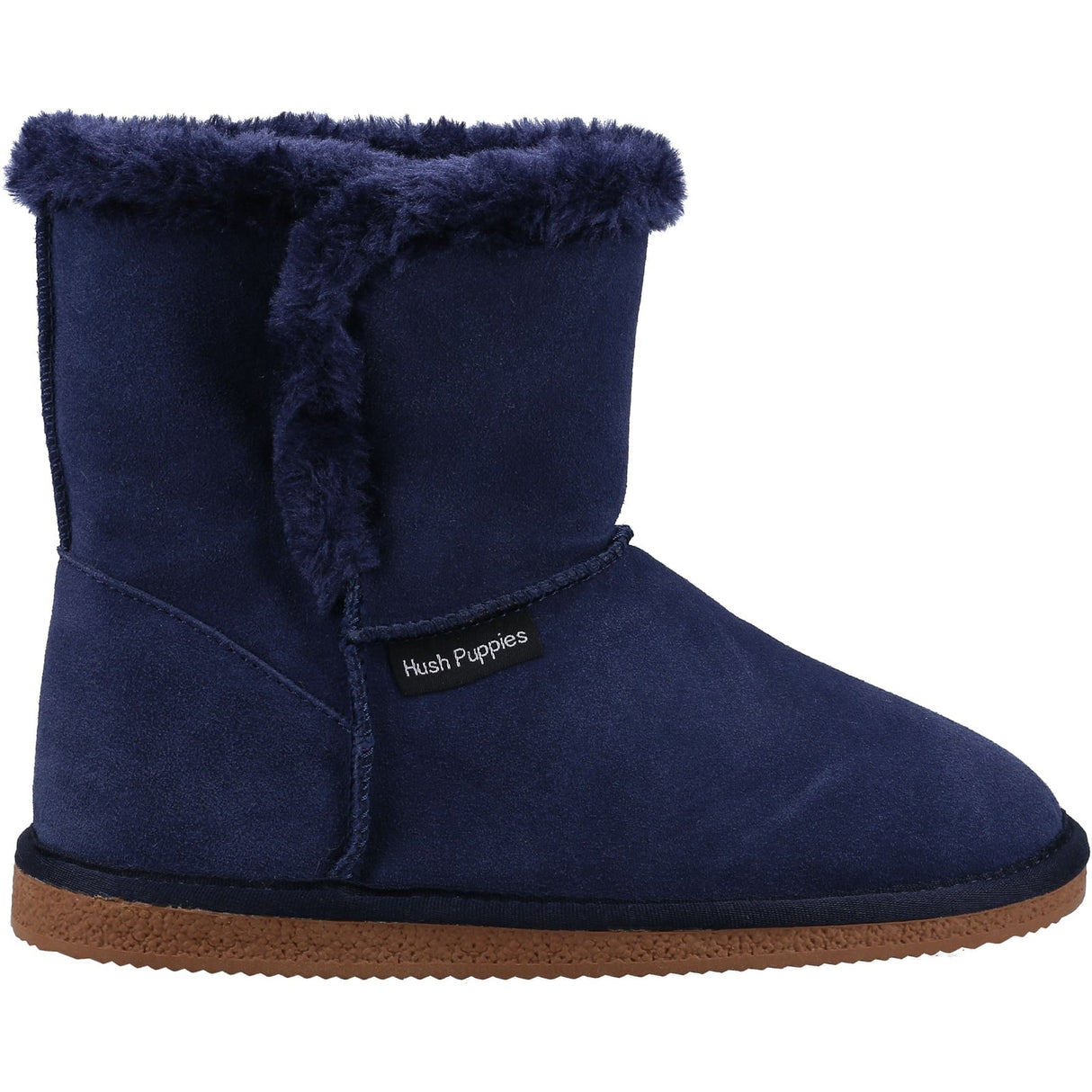 Hush Puppies Womens Ashleigh Slipper Bootie Navy