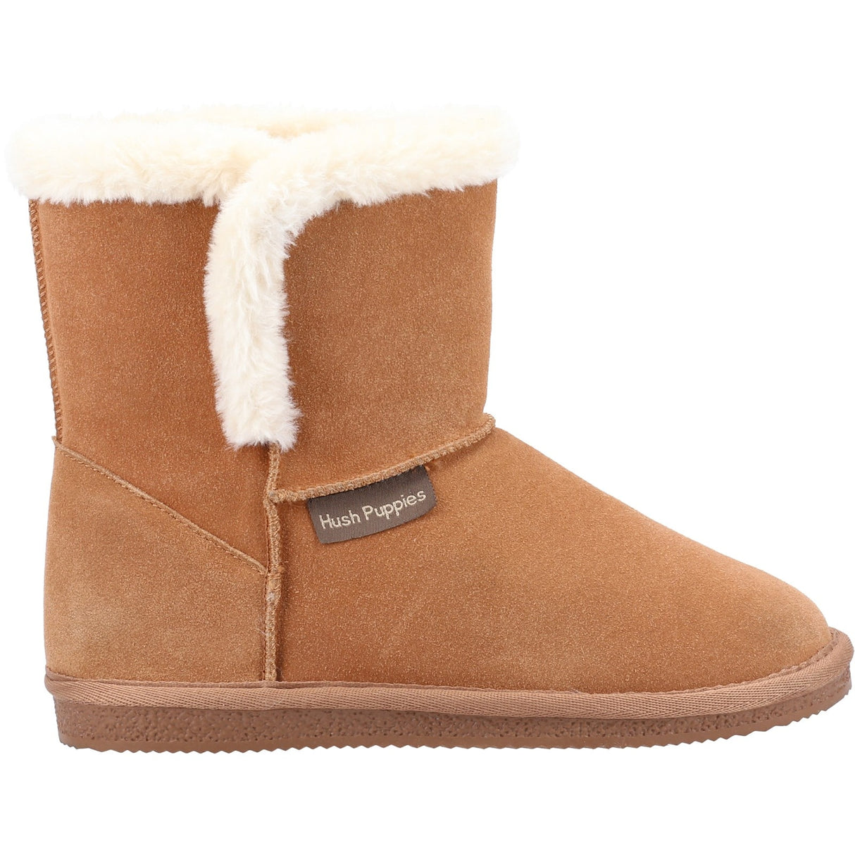 Hush Puppies Womens Ashleigh Slipper Bootie Tan