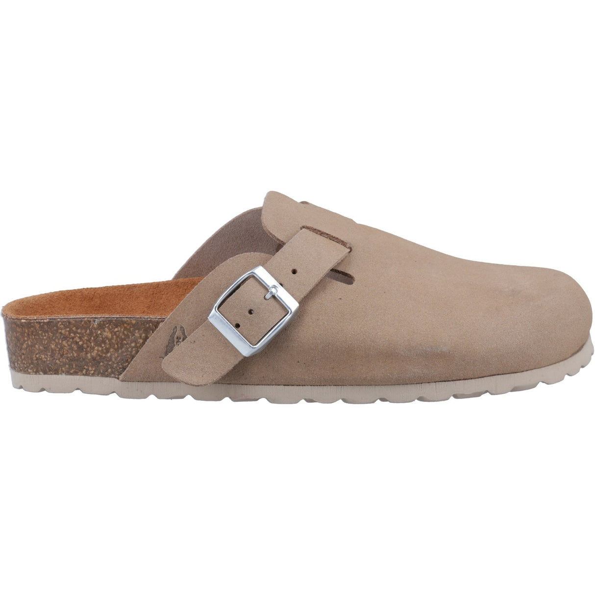 Hush Puppies Womens Bailey Closed Toe Mule Taupe