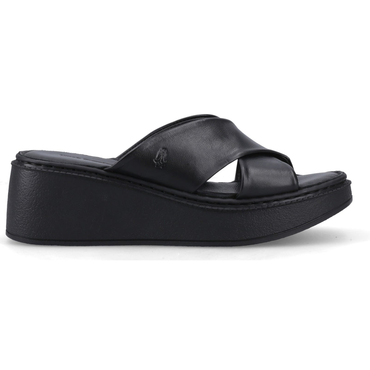 Hush Puppies Womens Bobbi Wedge Sandal Black