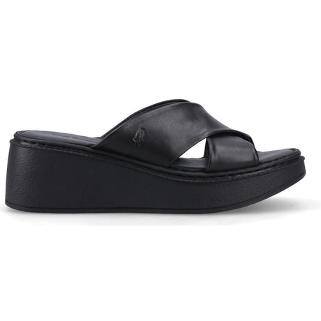 Hush Puppies Womens Bobbi Wedge Sandal Black