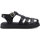 Hush Puppies Womens Cassandra Gladiator Sandal Black