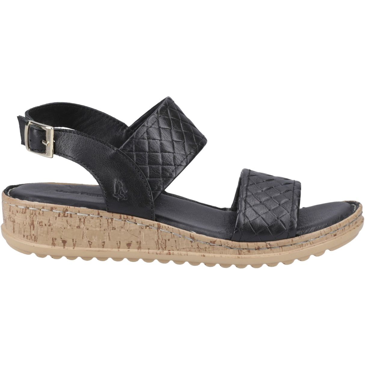 Hush Puppies Womens Ebony Wide Fit Sandal Black