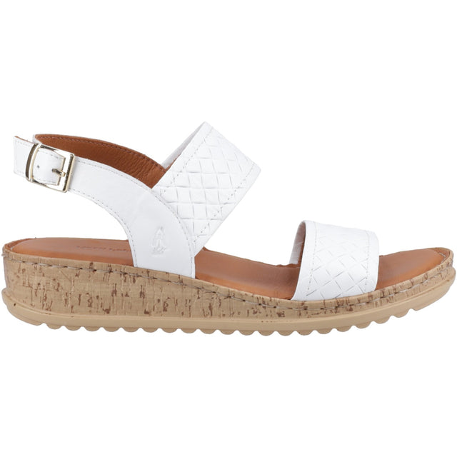 Hush Puppies Womens Ebony Woven Sandal White