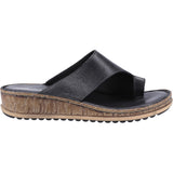 Hush Puppies Womens Elissa Toepost Sandal Black
