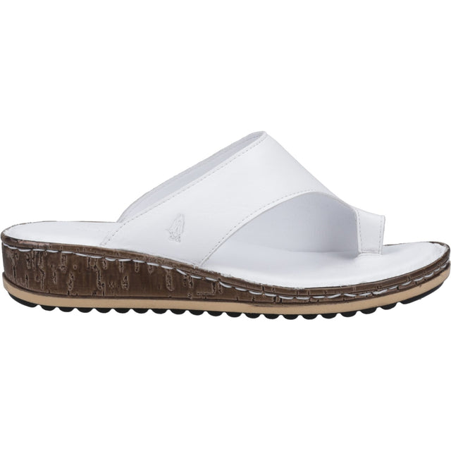 Hush Puppies Womens Elissa Toepost Sandal White